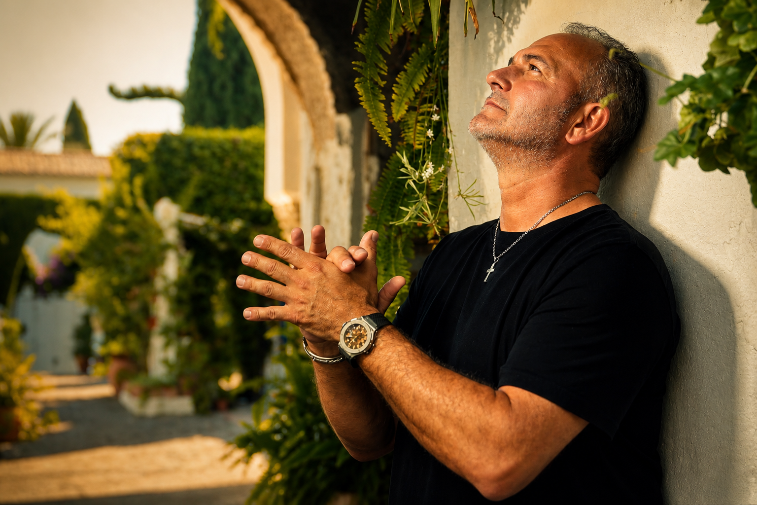 El Chocolate - Gregorio Ruiz en actitud contemplativa